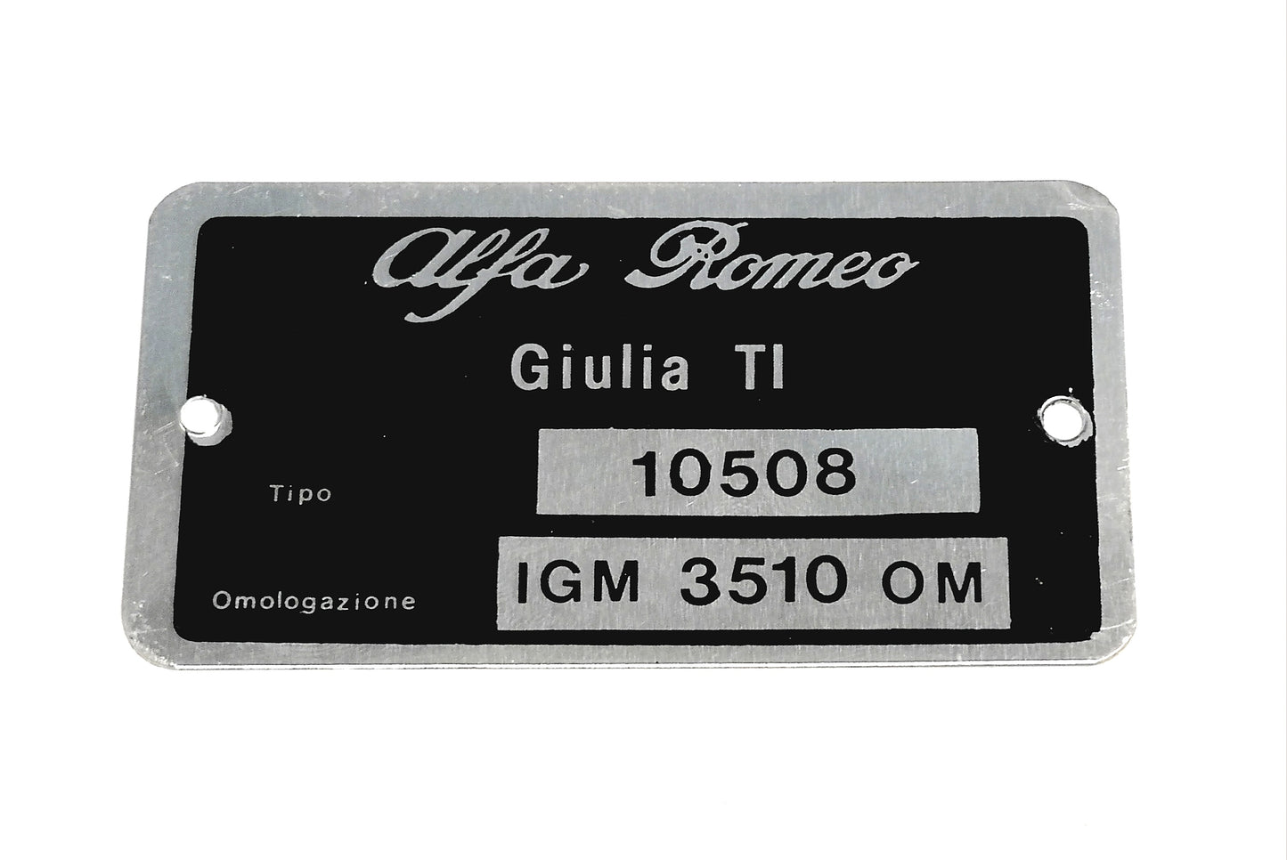 BG080 GIULIA TI TYPE PLATE 105.08