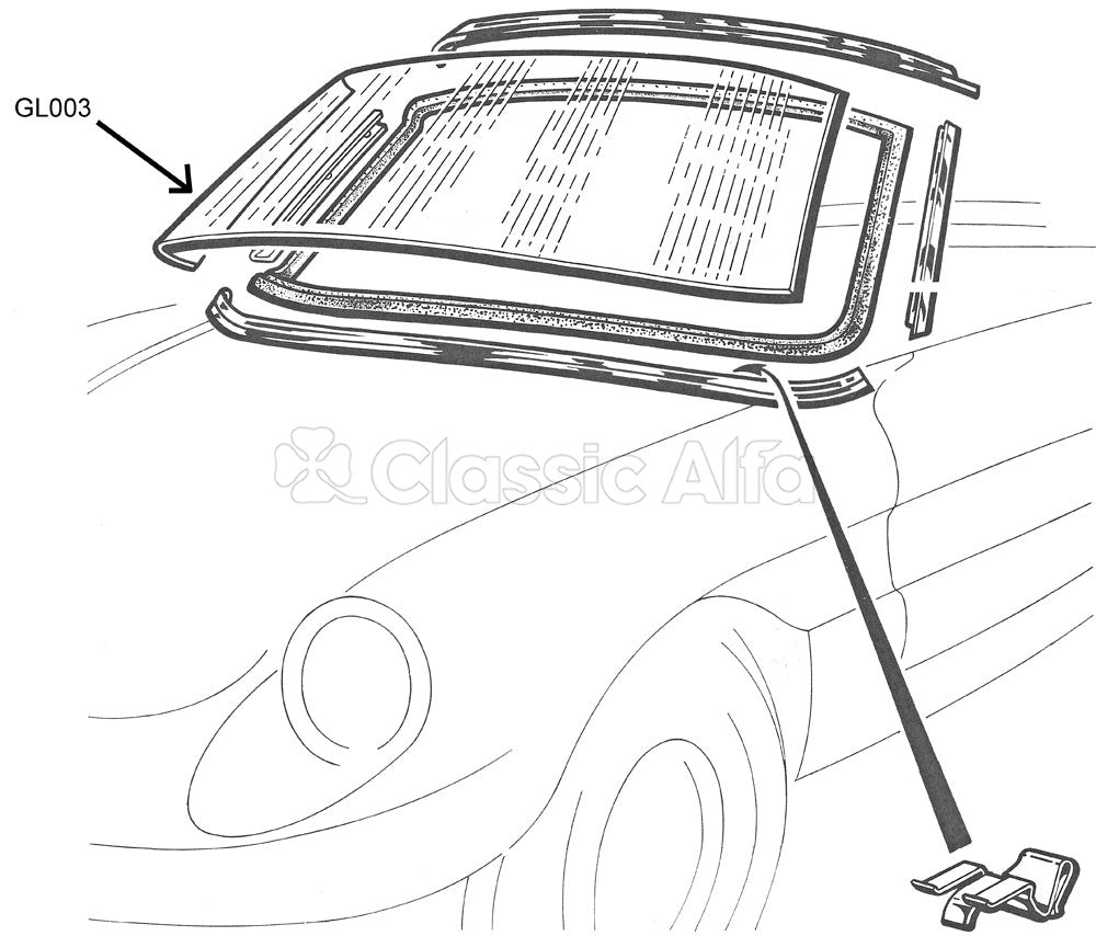 GL003 ROUNDTAIL SPIDER WINDSCREEN £225.00