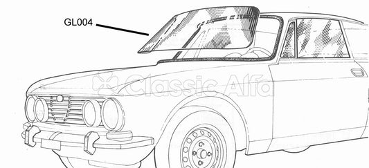 GL004 GT/GTV WINDSCREEN - CLEAR