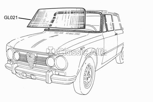 GL021 GIULIA/BERLINA SALOON WINDSCREEN £275.00