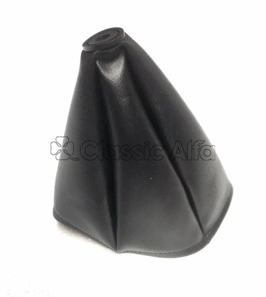 IN046 GEAR LEVER GAITER - BLACK VINYL 5 ROWS OF STITCHING