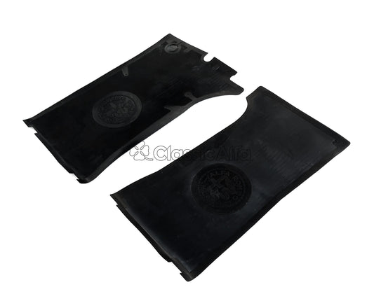IN070/1 SPIDER 1970-84 RUBBER FLOOR MATS, LHD CARS WITH HANGING PEDALS