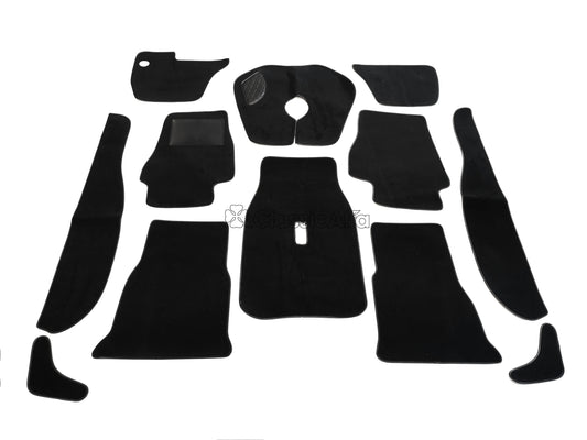 IN260/2 BERLINA 2000 BLACK CARPET SET - LEFT HAND DRIVE HANGING PEDALS