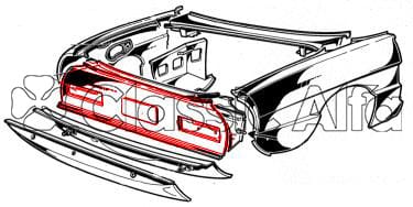 ST061 SPIDER 1970-83 UPPER REAR PANEL