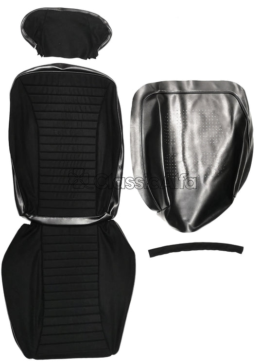 MN069/1 MONTREAL SEAT COVER BLACK CLOTH & VINYL