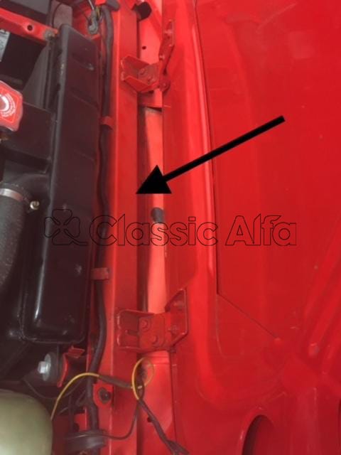 ST232 SPIDER FRONT BONNET HINGE SUPPORT PANEL 66-93