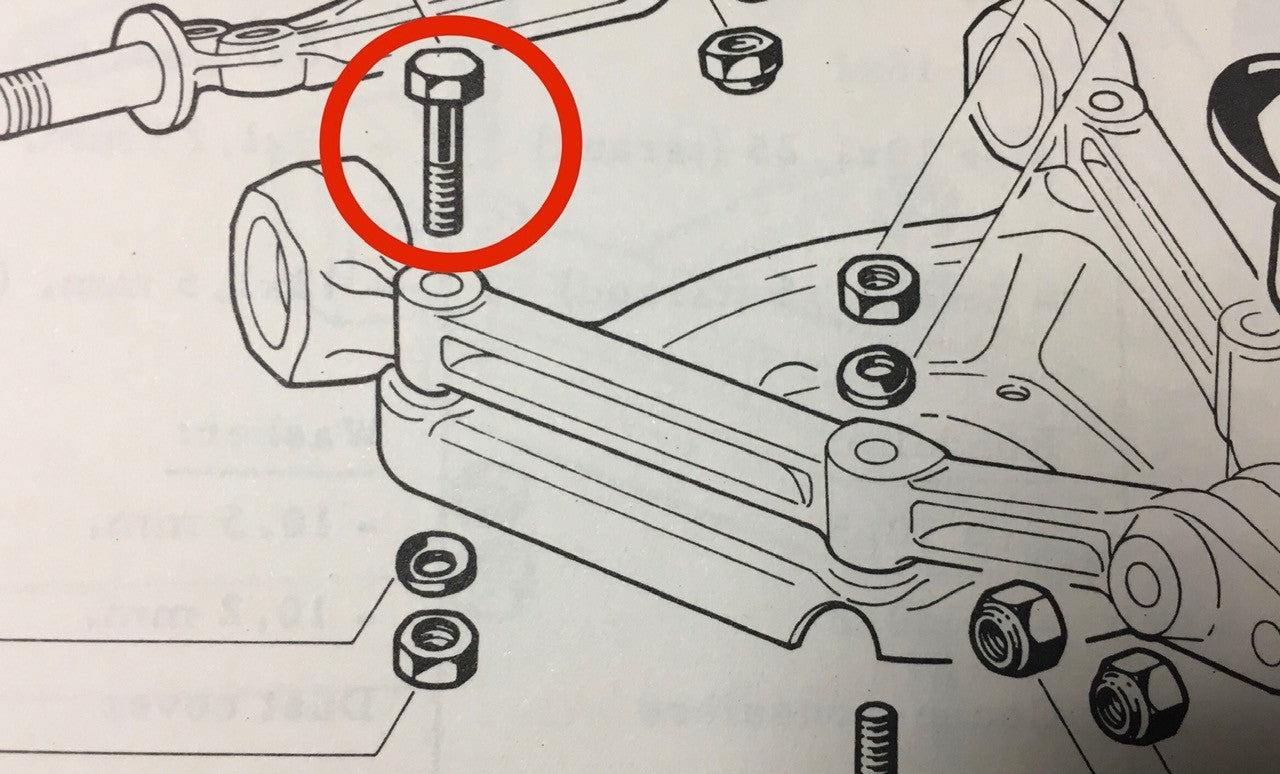 SU146 BOLT SPRING PAN TO WISHBONE