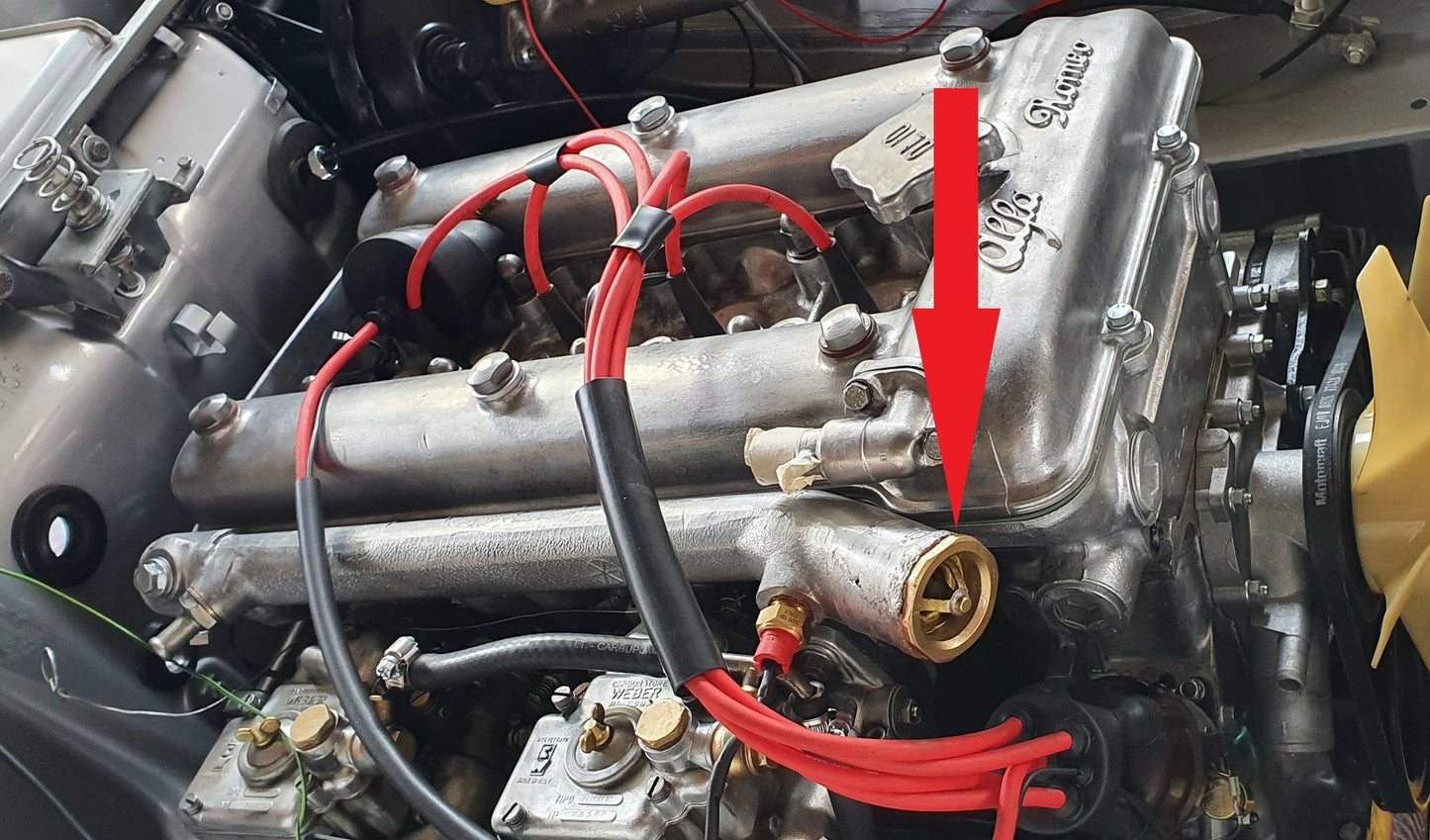 WA008/S SILICONE RADIATOR TOP HOSE - TO 1968