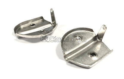 101-113 101 SPIDER SCREEN PILLAR TOP CHROME TRIMS - PAIR