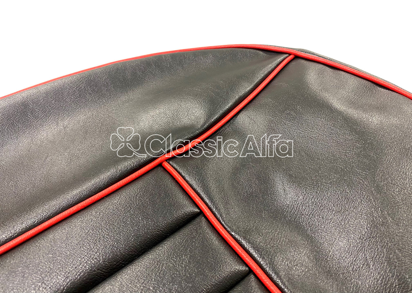 101-404/2 SEAT COVER 101 SERIES SPIDER 1961 on - BLACK/RED PIPING