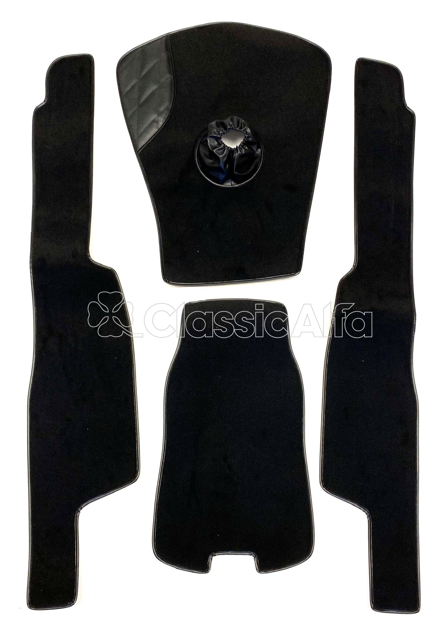 101-407 SPIDER CARPET SET BLACK 1958-65