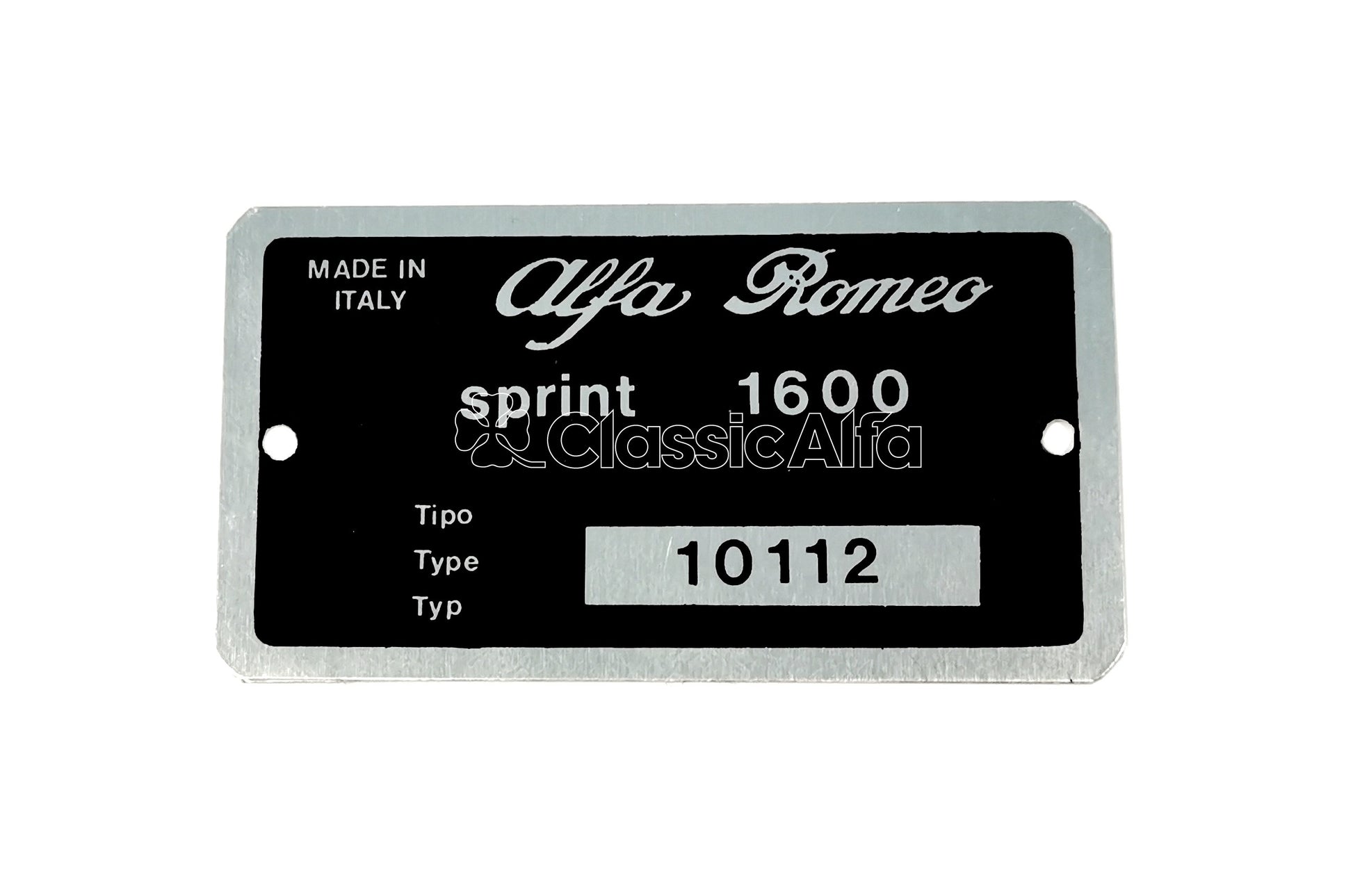 101-628  TYPE PLATE GIULIA SPRINT 101.12