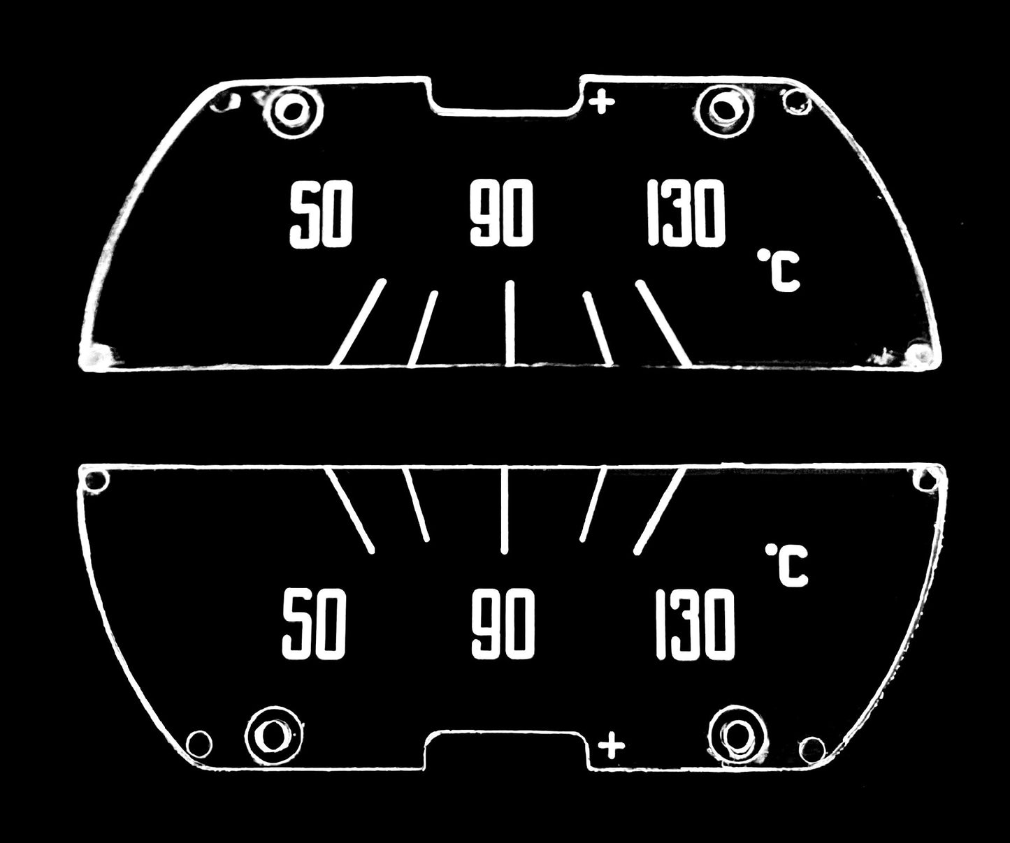 1900/102-116 GAUGE LENS SET 2000 CARS KM/H