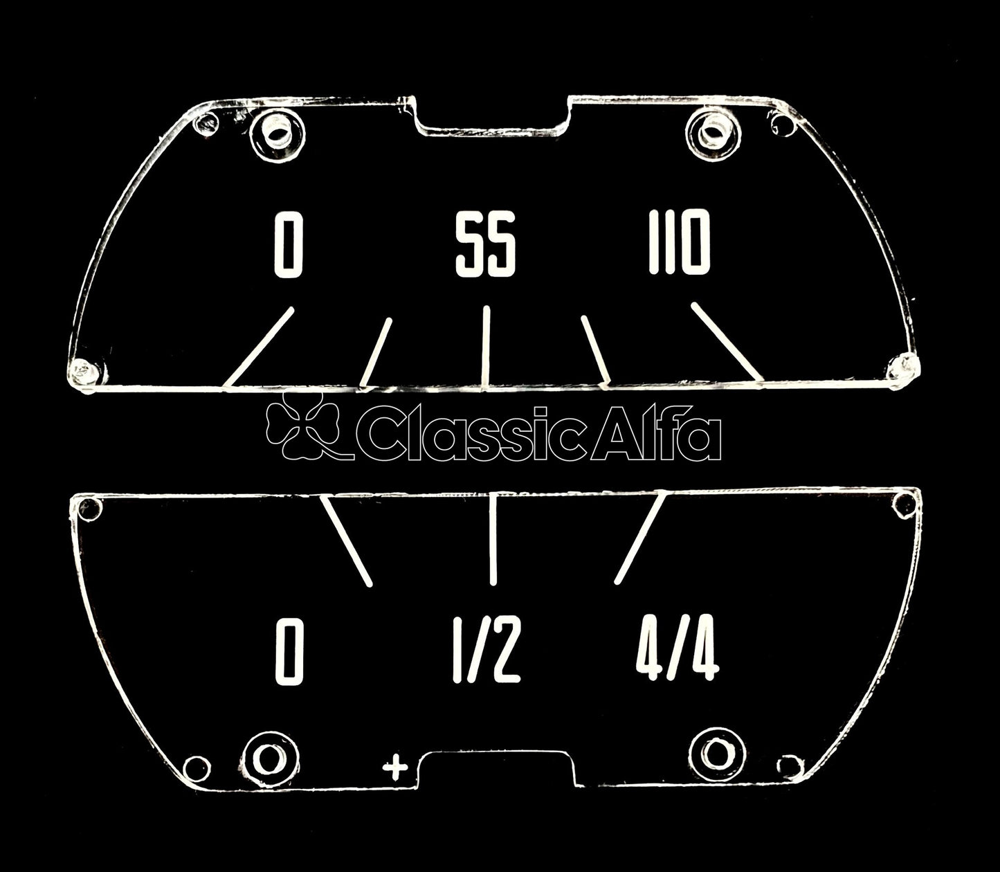 1900/102-117 GAUGE LENS SET 2000 CARS MPH