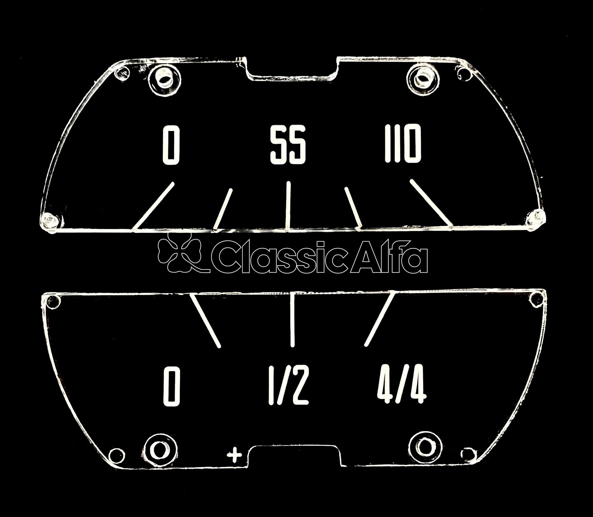 1900/102-117 GAUGE LENS SET 2000 CARS MPH