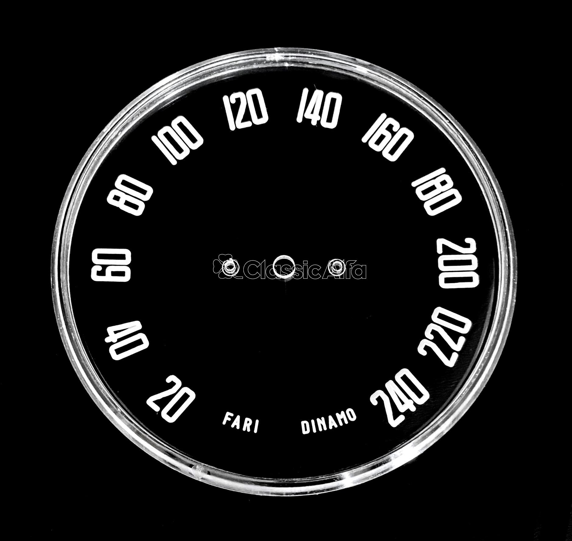 2600-226 GAUGE LENS SET 2600 EUROPEAN CARS KM/H