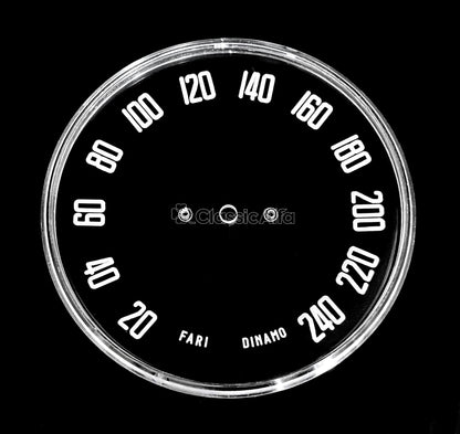 2600-226 GAUGE LENS SET 2600 EUROPEAN CARS KM/H