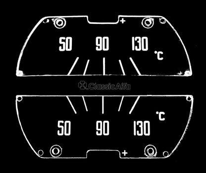 2600-226 GAUGE LENS SET 2600 EUROPEAN CARS KM/H