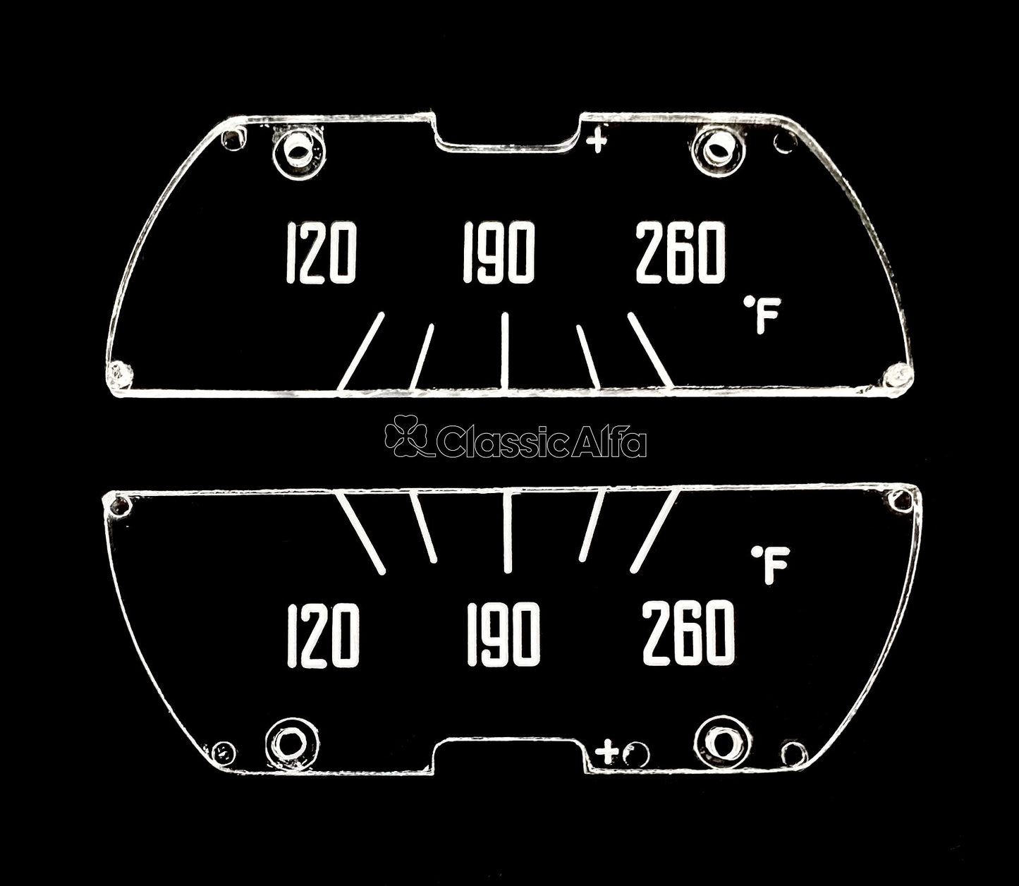 2600-227 GAUGE LENS SET 2600 CARS MPH