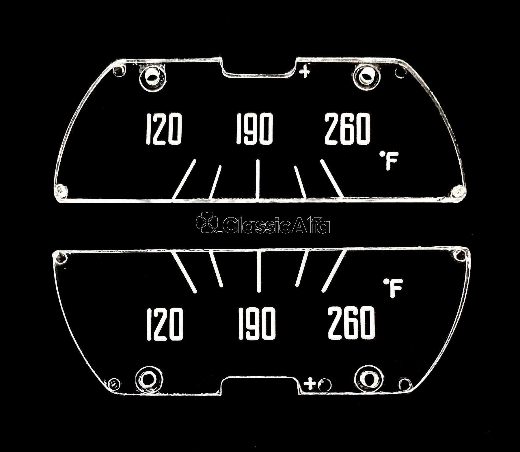2600-227 GAUGE LENS SET 2600 CARS MPH