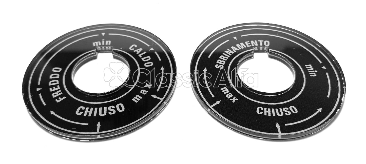 2600-258 HEATING CONTROL DIALS 2600 SPIDER 