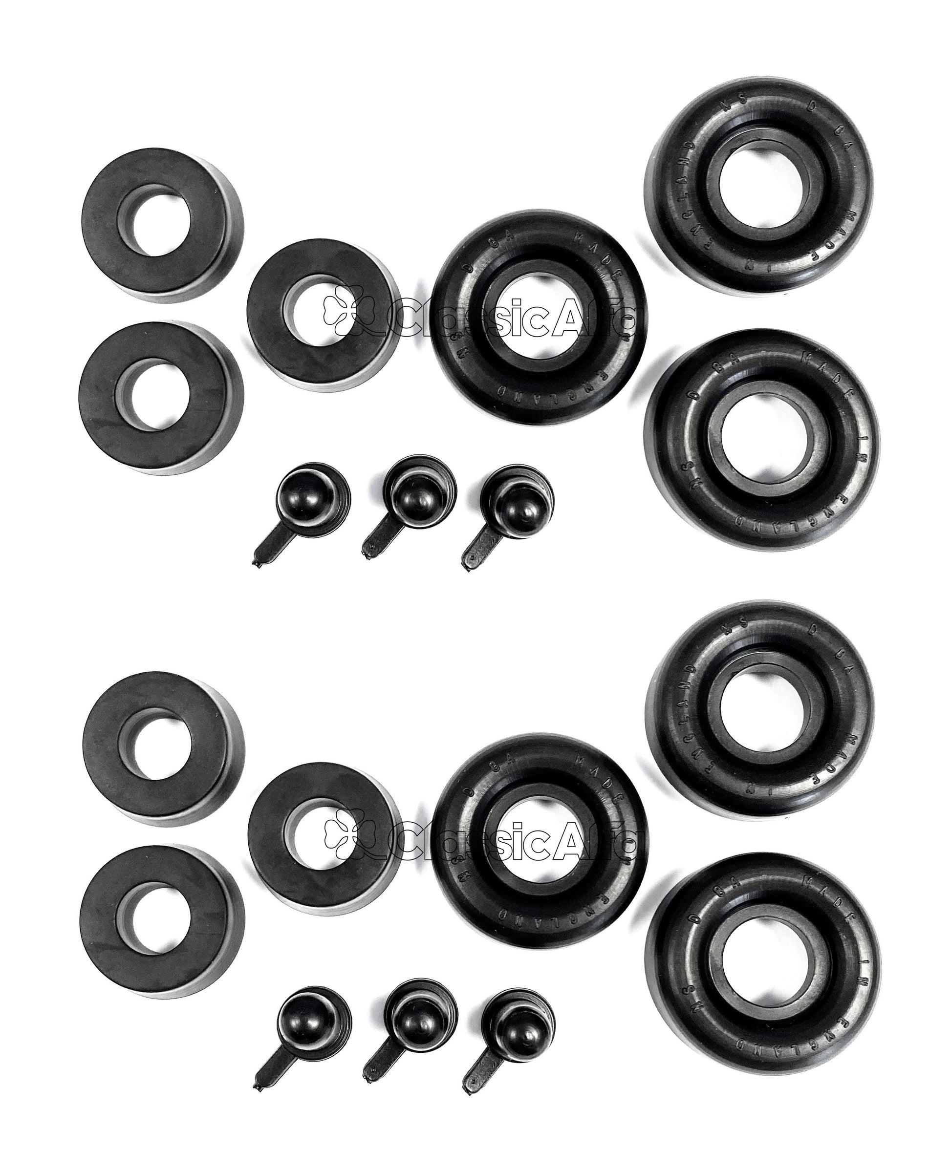 750-042 GIULIETTA FRONT BRAKE CYLINDER SEAL KIT - 3 SHOE BRAKES