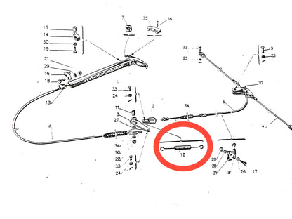 750-324 HANDBRAKE LEVER SPRING