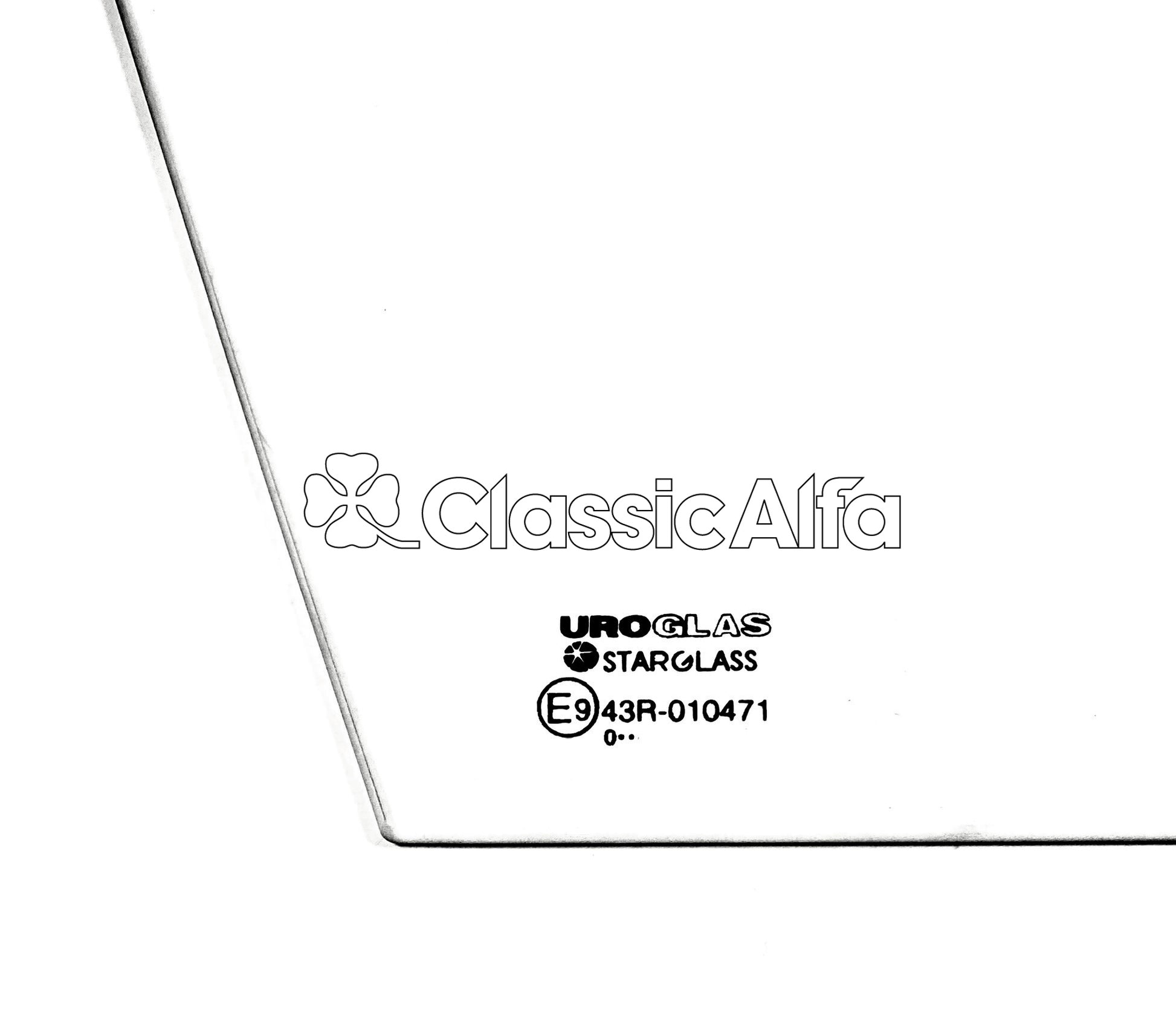 750-334 GIULIETTA SPIDER DOOR GLASS