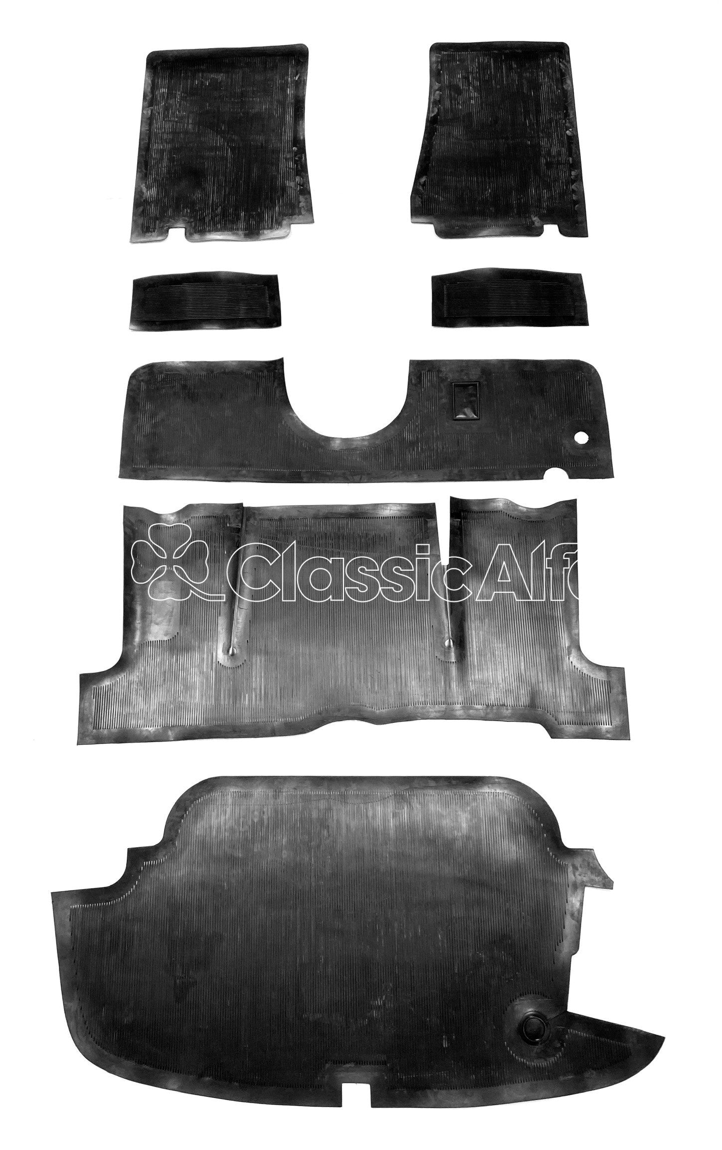 750-400 COMPLETE RUBBER MAT SET - 750/101 SERIES SPIDERS - NO LOGO