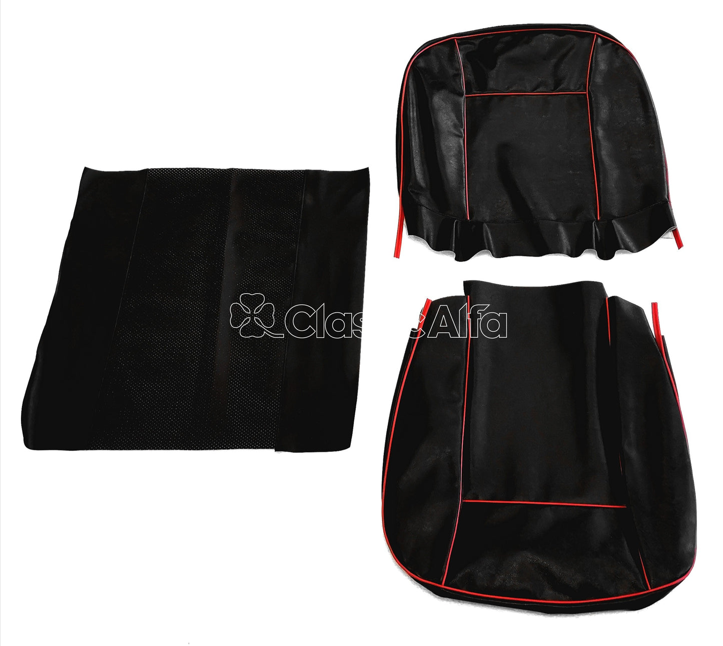 750-408 SEAT COVER FOR 750 SPIDER - BLACK RED PIPING