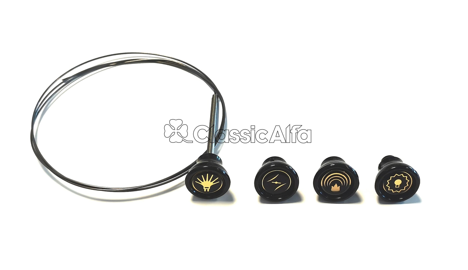 750-701 DASHBOARD KNOB SET - GOLD - 750 SERIES CARS