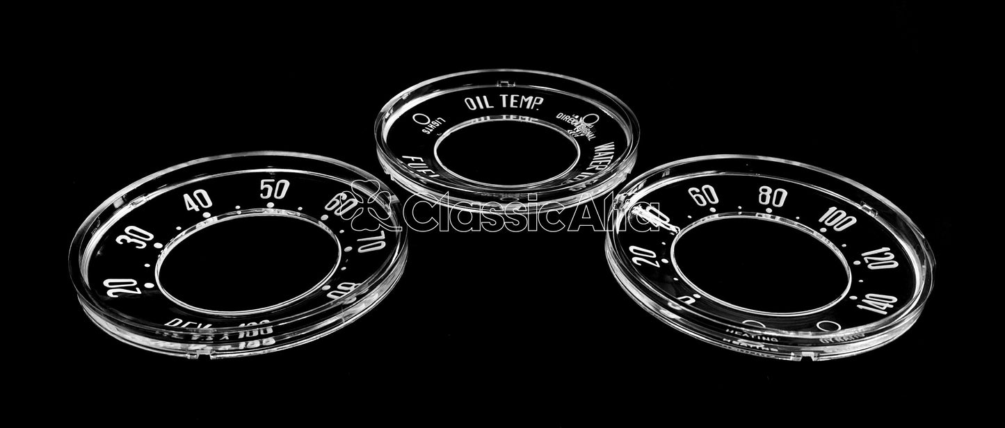 750-704/2 SET OF INSTRUMENT INSERTS MPH - 750 & 101 SERIES VELOCE