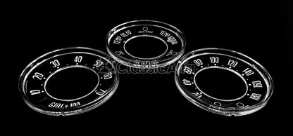 750-704 SET OF INSTRUMENT INSERTS KM/H - 750 & 101 SERIES NORMALE MODELS 1300cc