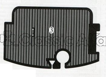 750-405/1 RUBBER BOOT MAT - ALL 750 & 101 SERIES SPRINTS