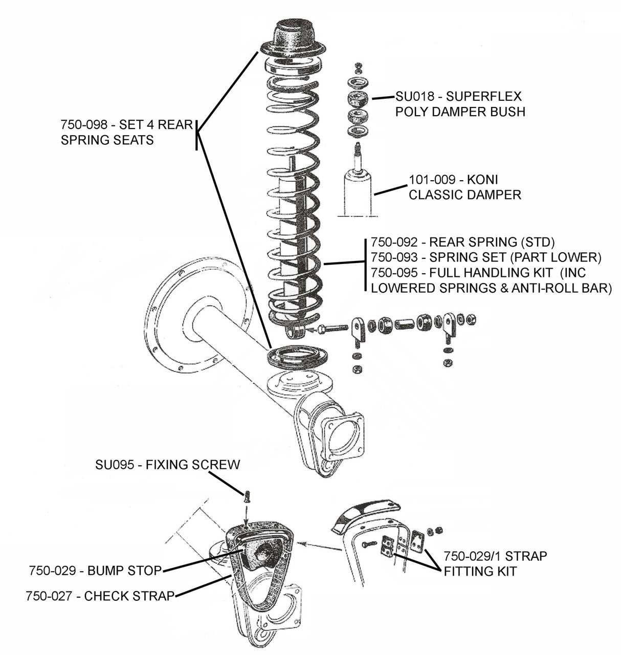 750/101 REAR SUSPENSION PARTS DIAGRAM  2