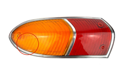 90633 1966-70 REAR LIGHT LENS CARELLO- LEFT TO CLEAR