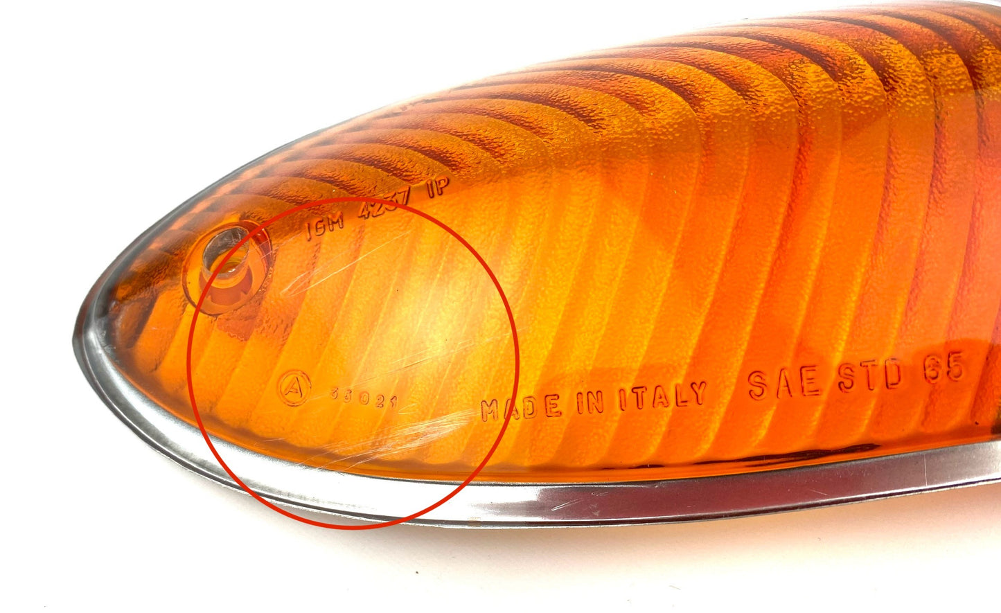 90633 1966-70 REAR LIGHT LENS CARELLO- LEFT TO CLEAR