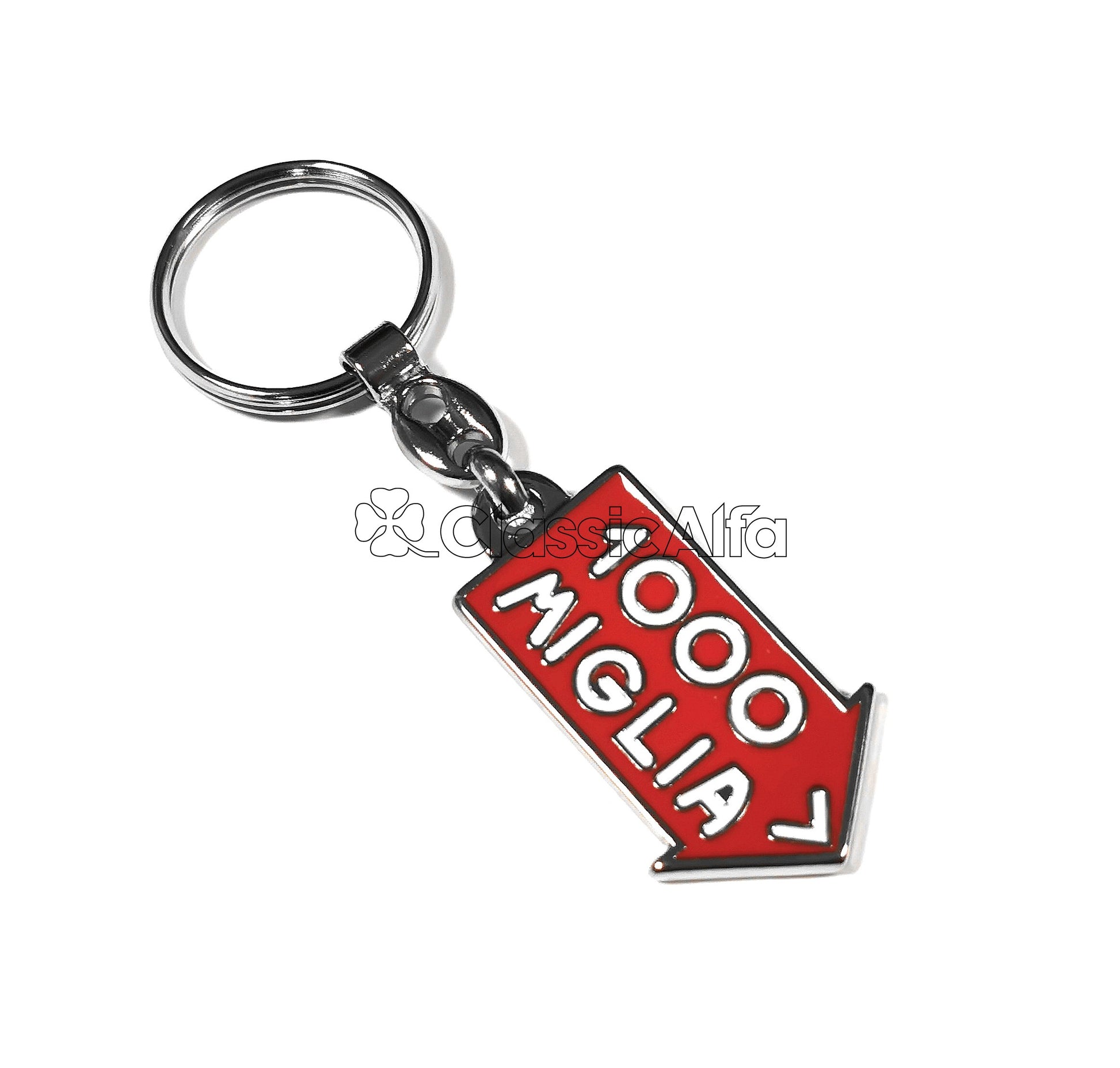 AC013 KEYRING - MILLE MIGLIA 1000 - SILVER