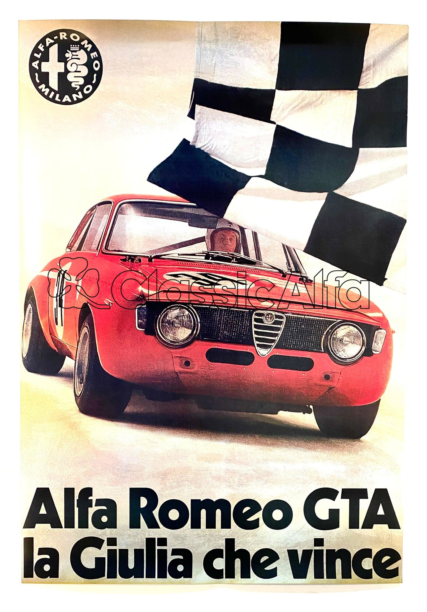 AC020 GTA POSTER 'LA GIULIA CHE VINCE'