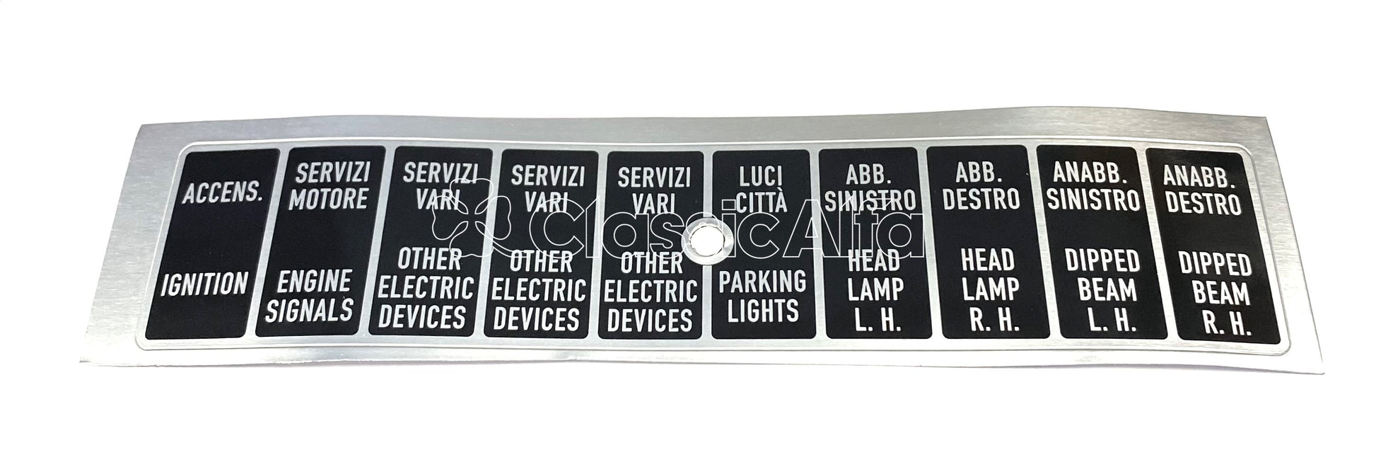 AC046 EARLY FUSE BOX LID STICKER/DECAL