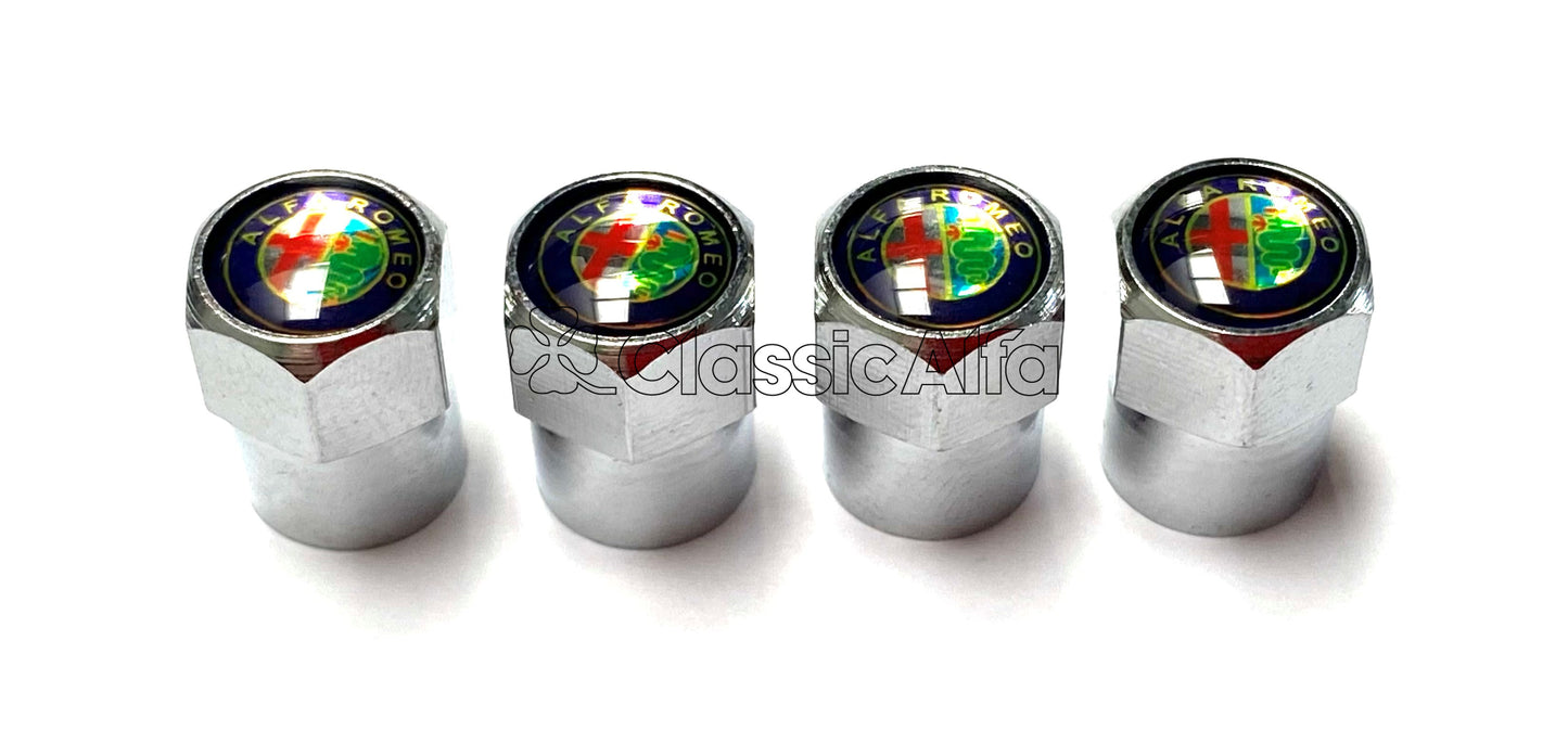 AC052 ALFA TYRE VALVE CAPS - SET
