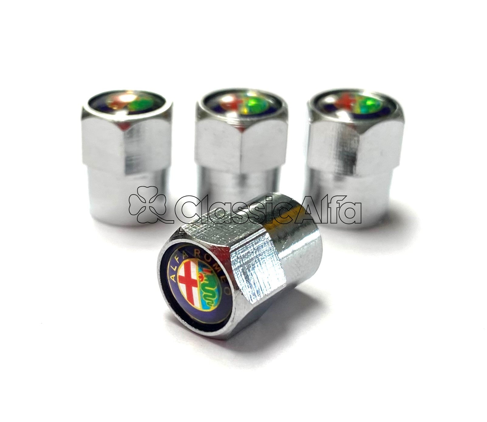 AC052 ALFA TYRE VALVE CAPS - SET