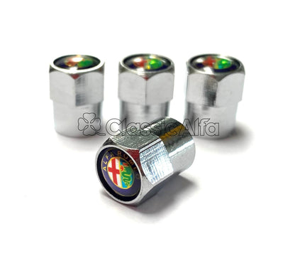 AC052 ALFA TYRE VALVE CAPS - SET
