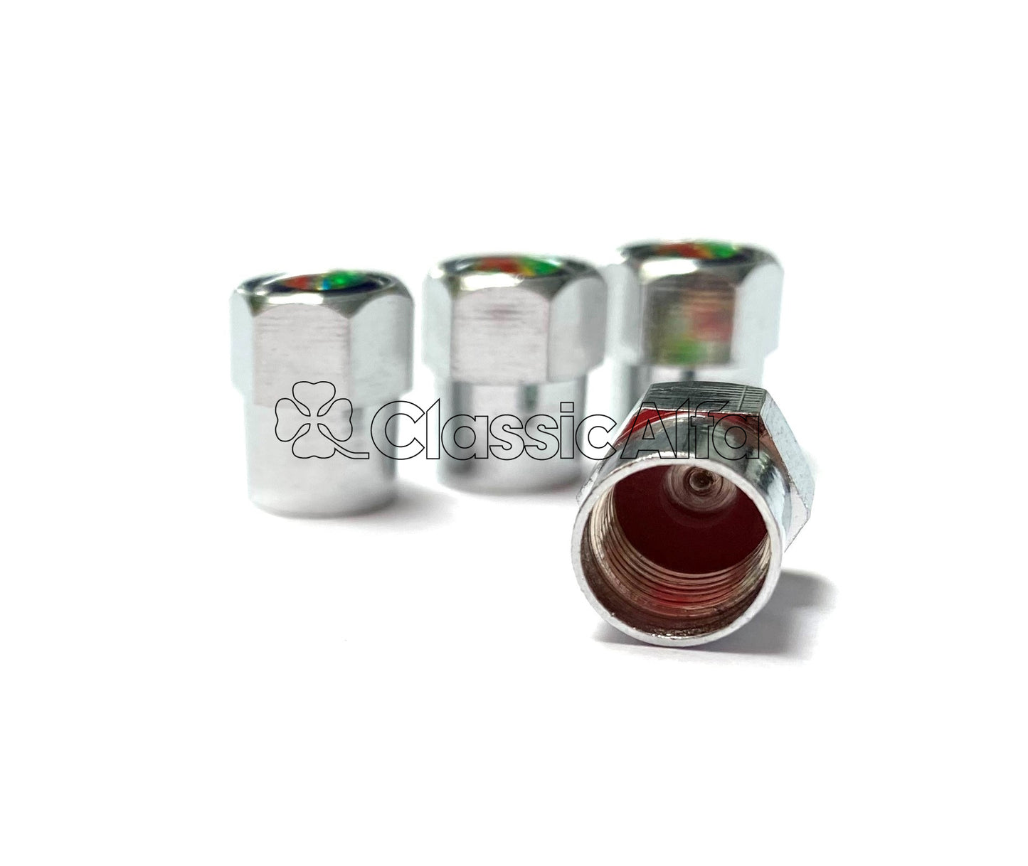AC052 ALFA TYRE VALVE CAPS - SET