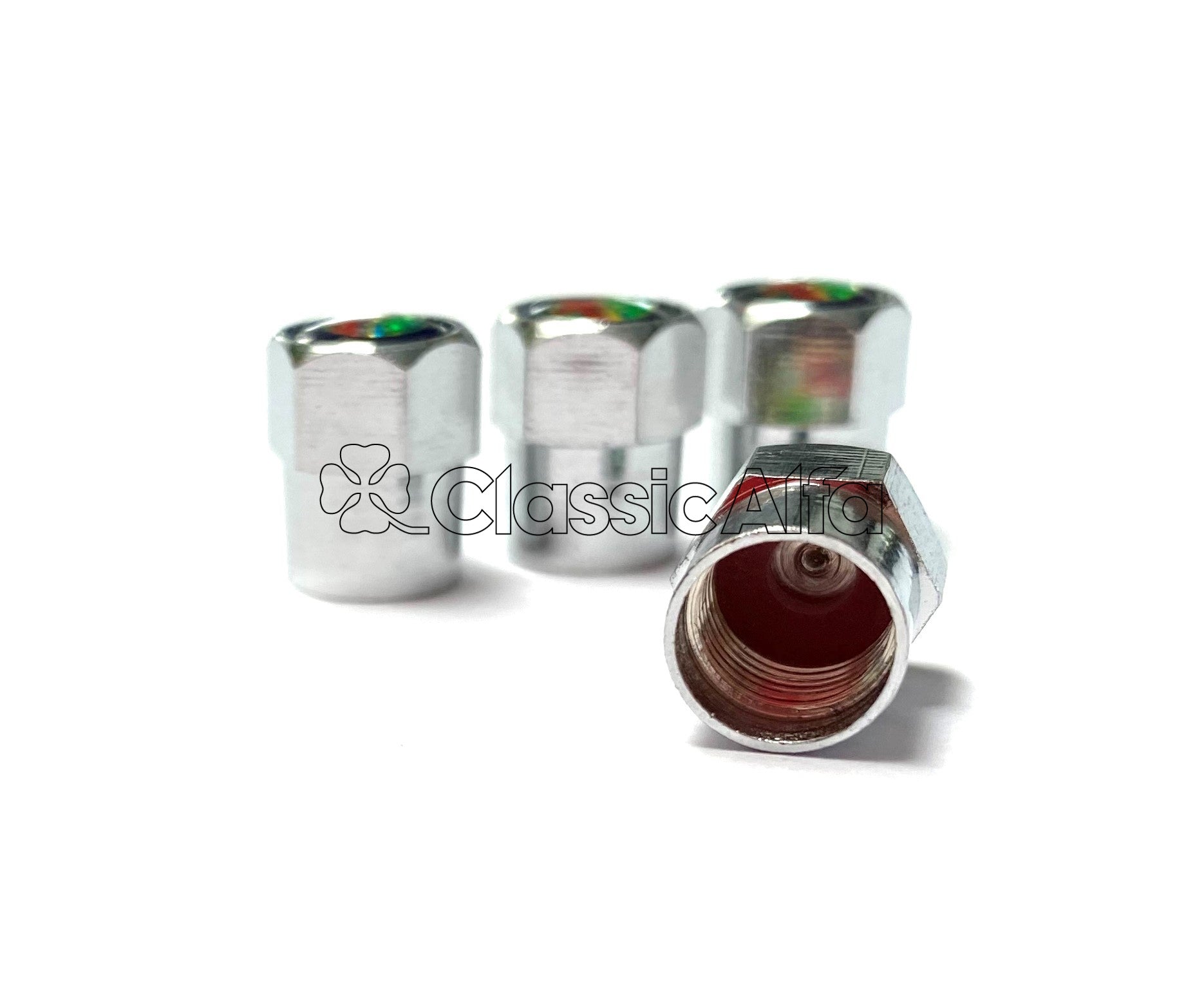 AC052 ALFA TYRE VALVE CAPS - SET