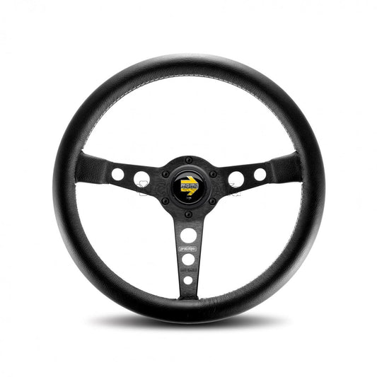 AC078 MOMO PROTOTIPO STEERING WHEEL - BLACK ANODISED SPOKES