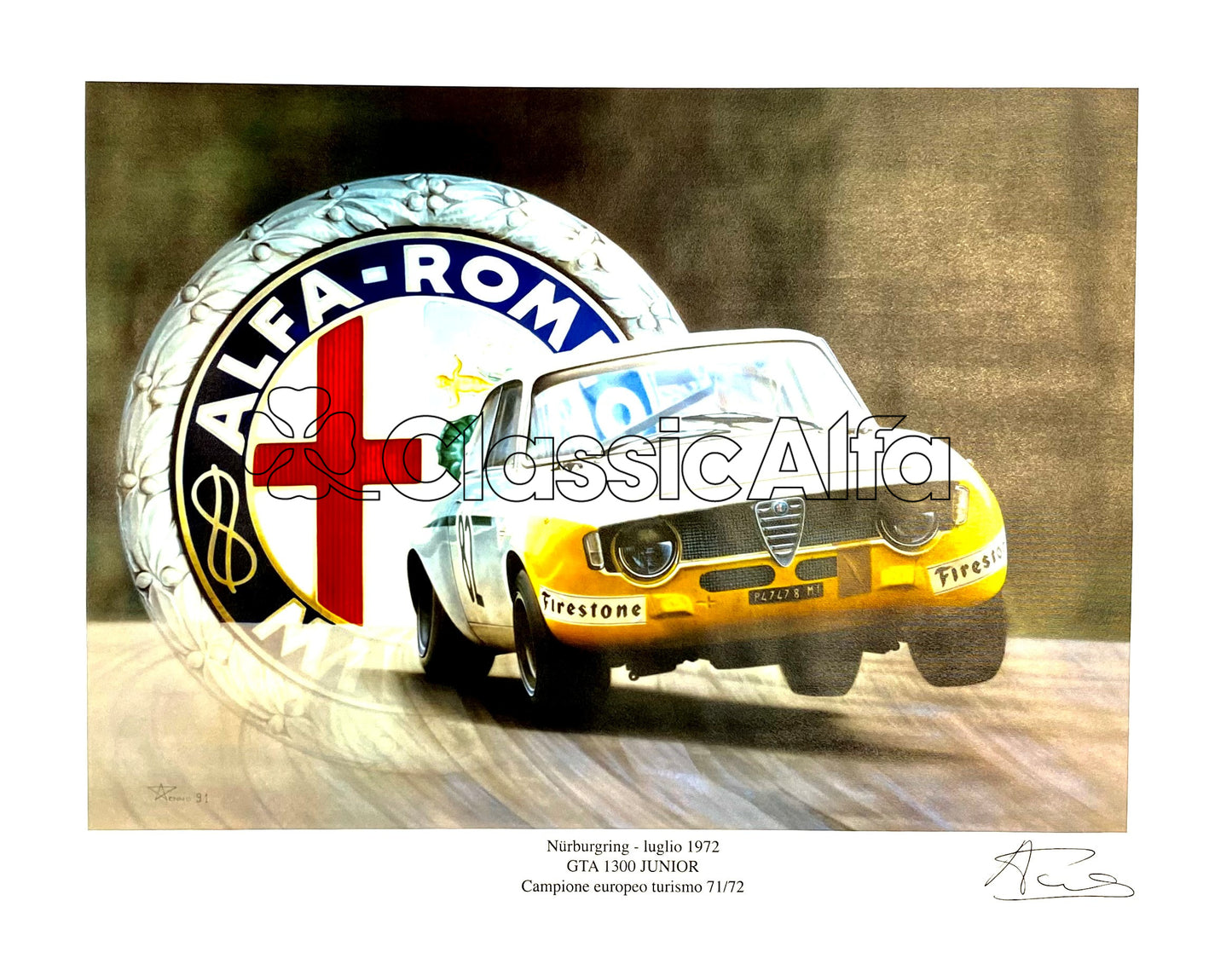 AC090 1300 GTA GROUP 5 NURBURGRING 1972