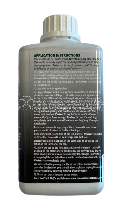 AC140 RENOVO SOFT TOP REVIVER - BLACK - 500 ml