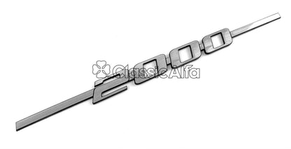 AC148 BOOTLID SCRIPT BADGE 2000 - LIGHTWEIGHT PLASTIC