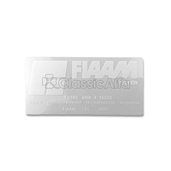 AC149 FIAAM AIR FILTER STICKER - FL 6377